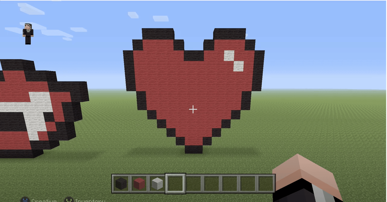 How To Make A Heart In Minecraft - Build Guide