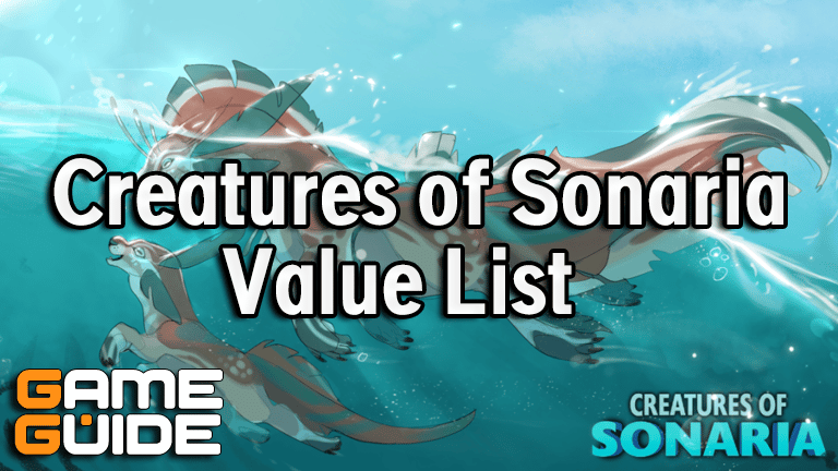 Creatures of Sonaria Value List - Best Creatures Tier List
